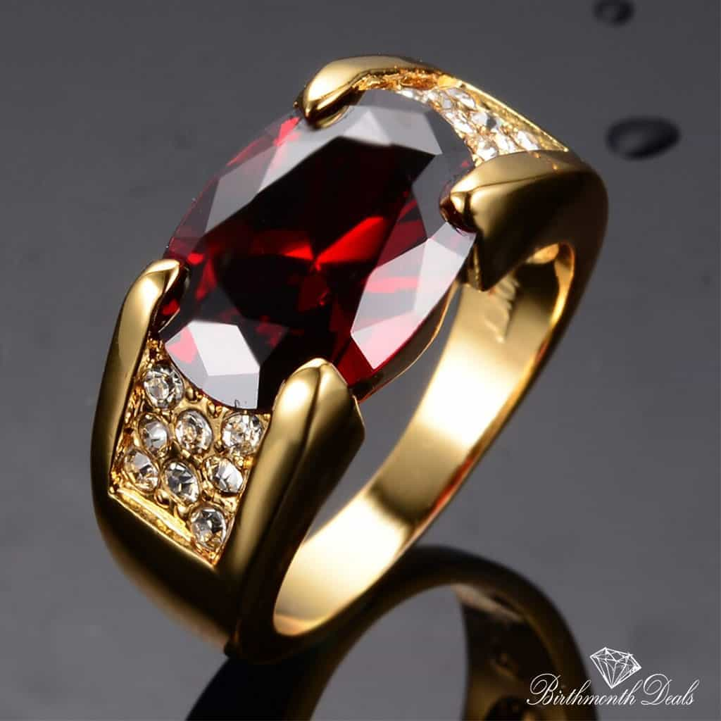 July Ruby Birthstone Ring - Birthmonth Deals