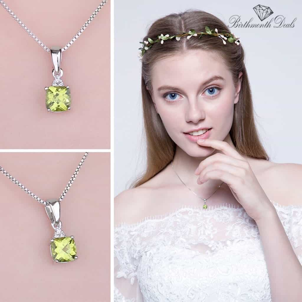 August Peridot Necklace - Birthmonth Deals