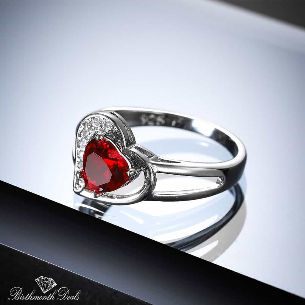 July Ruby Birthstone Ring - Birthmonth Deals