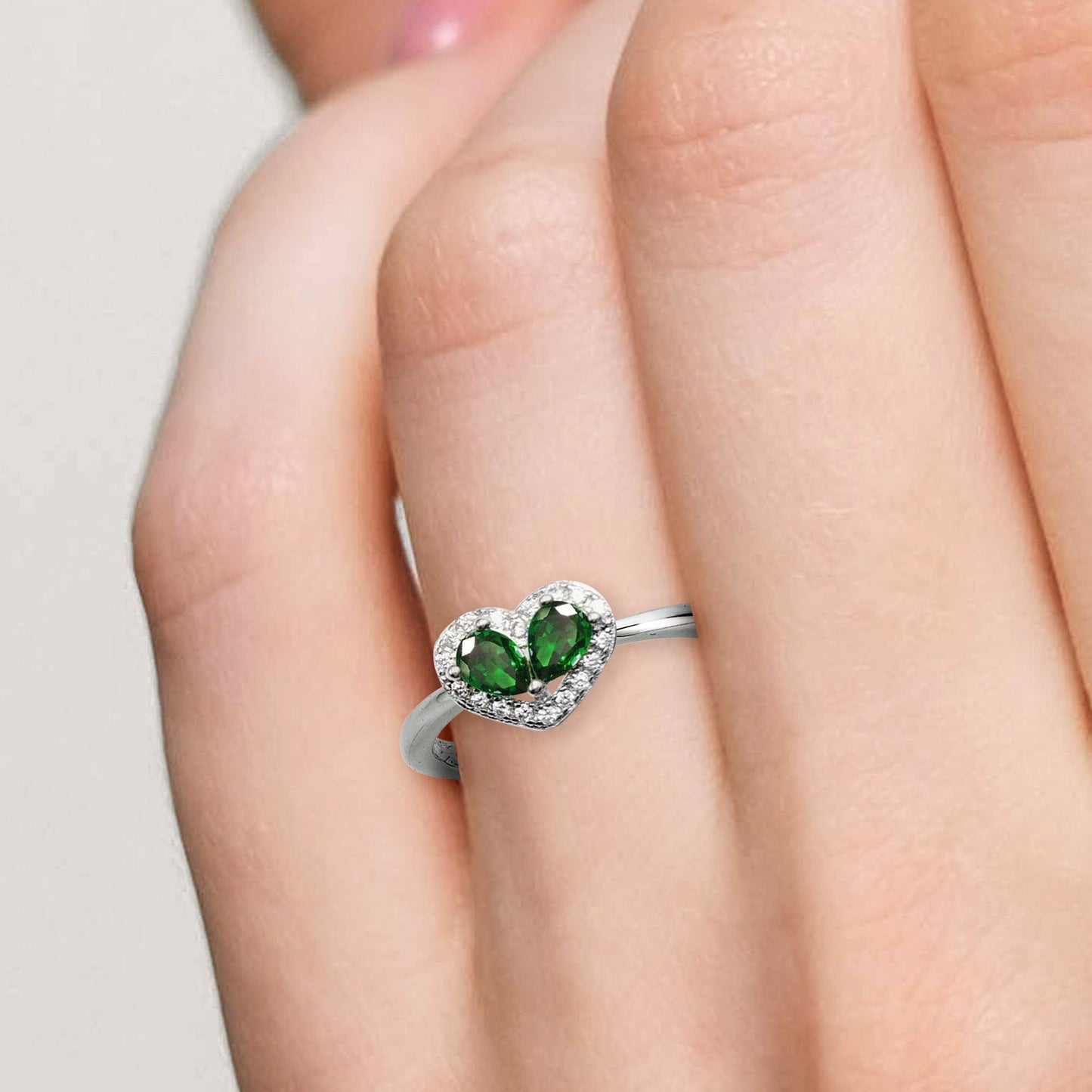 May Emerald Birthstone Ring