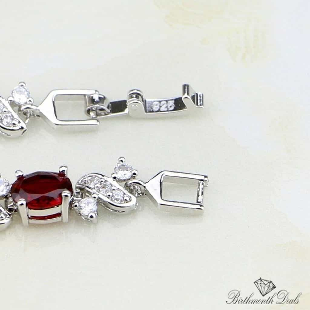 July Ruby Birthstone Bracelet - Birthmonth Deals