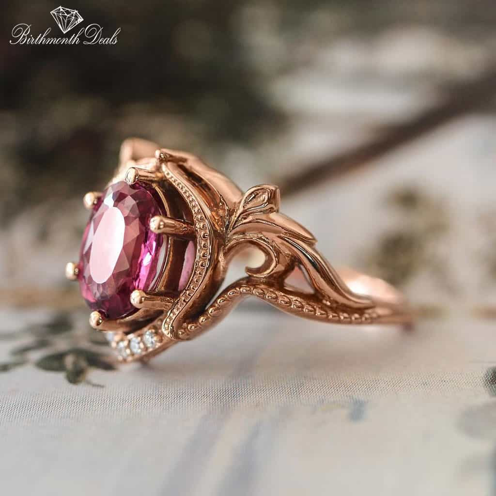 July Ruby Birthstone Stacking Ring - Birthmonth Deals