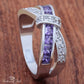 February Amethyst Birthstone Ring - Birthmonth Deals