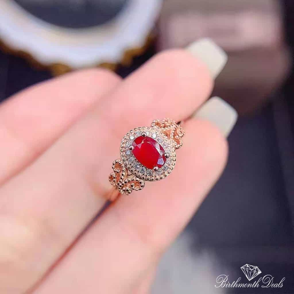 July Ruby Birthstone Ring - Birthmonth Deals