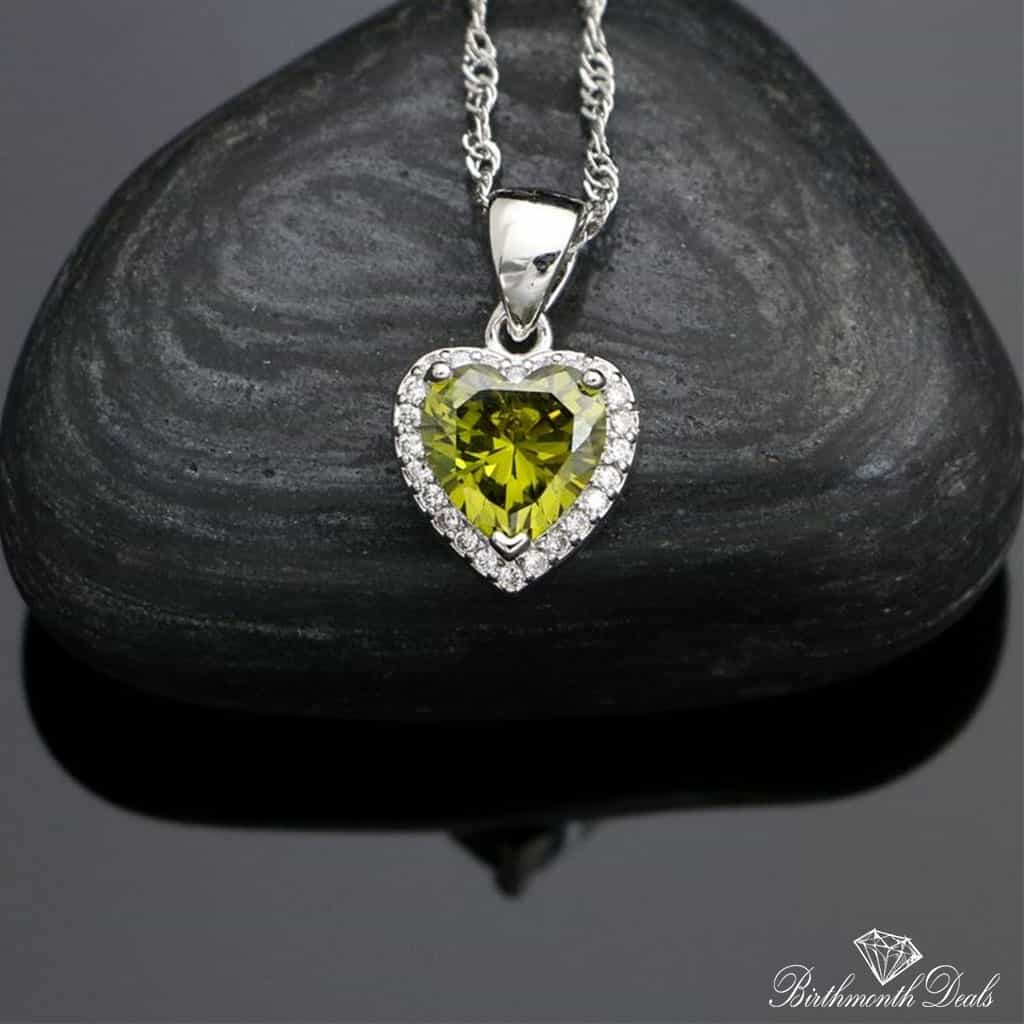 August Peridot Birthstone Jewelry Set - Birthmonth Deals