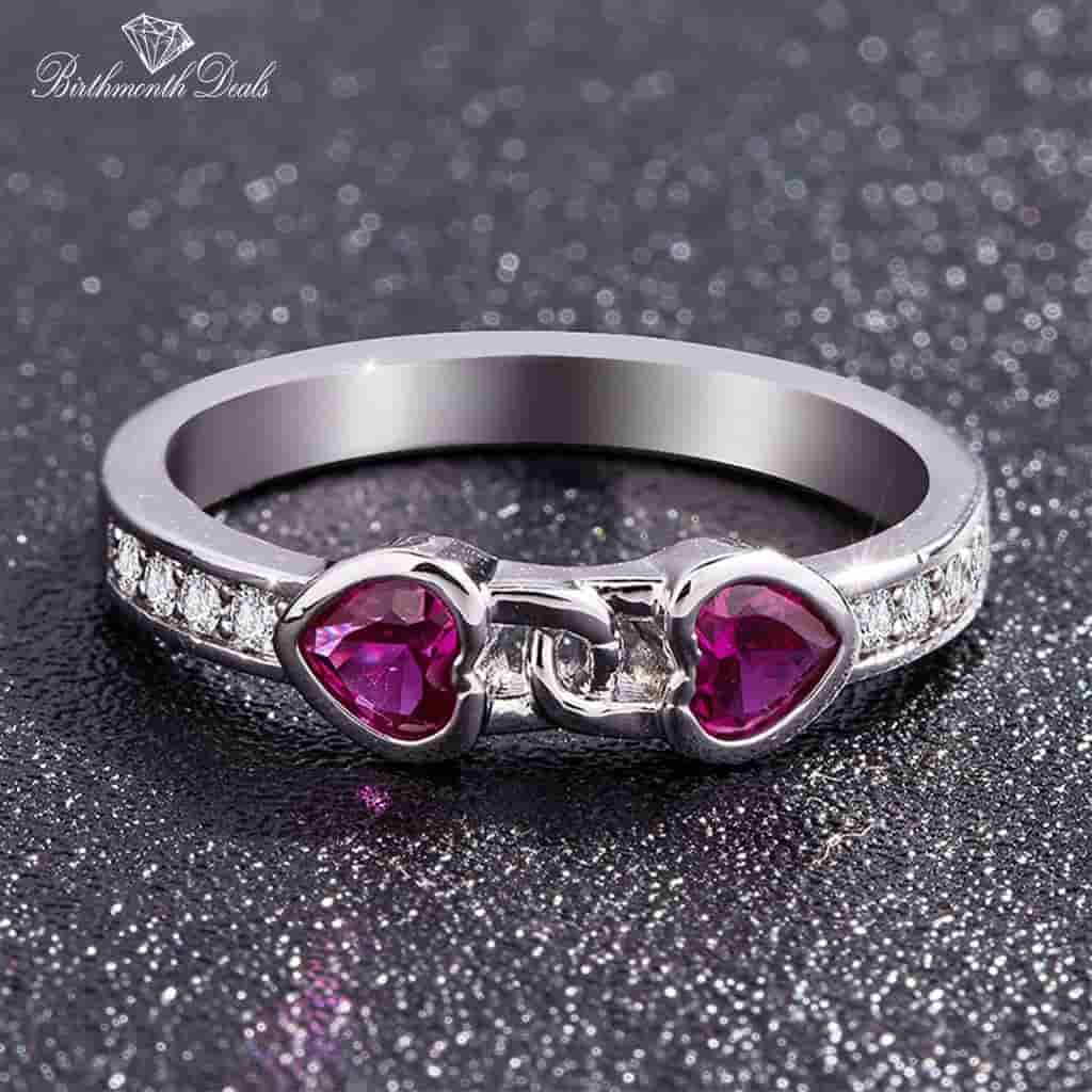 July Ruby Birthstone Ring - Birthmonth Deals