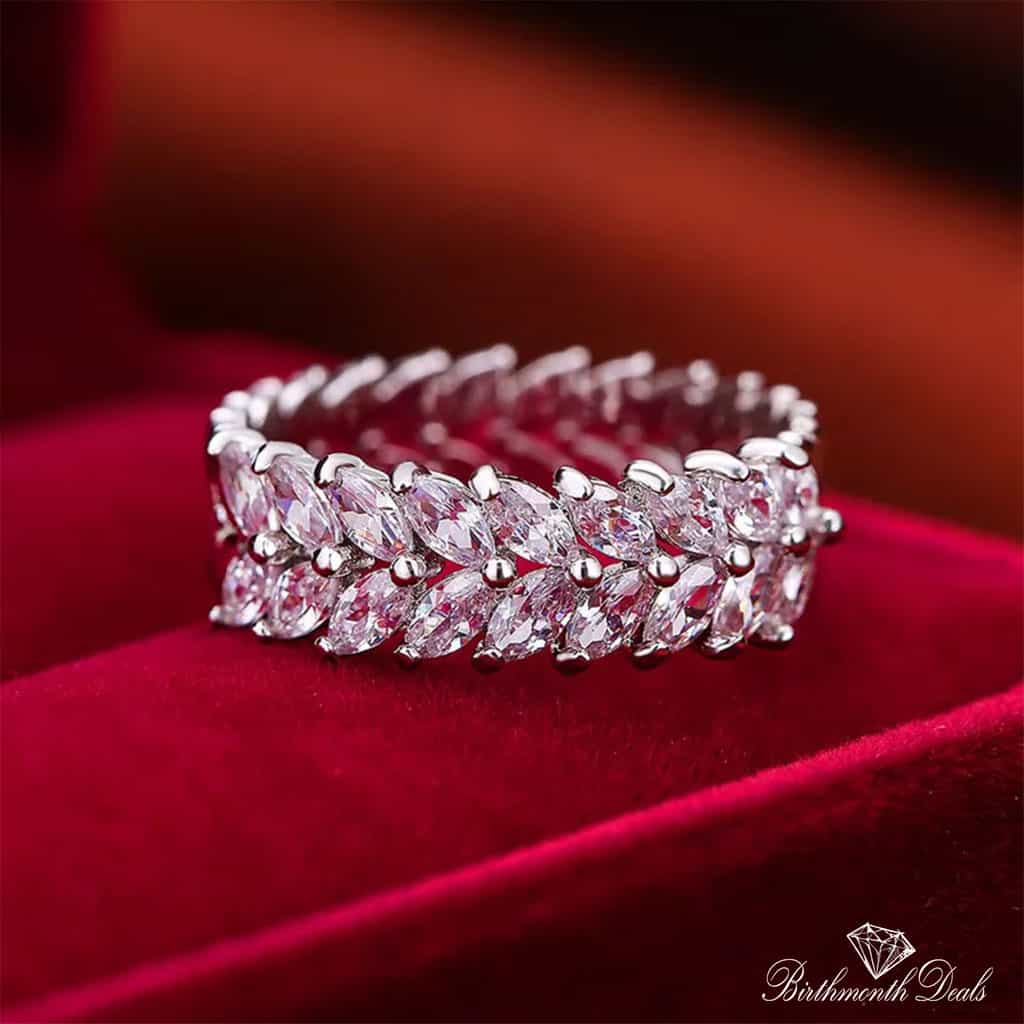 April Diamond Birthstone Ring - Birthmonth Deals