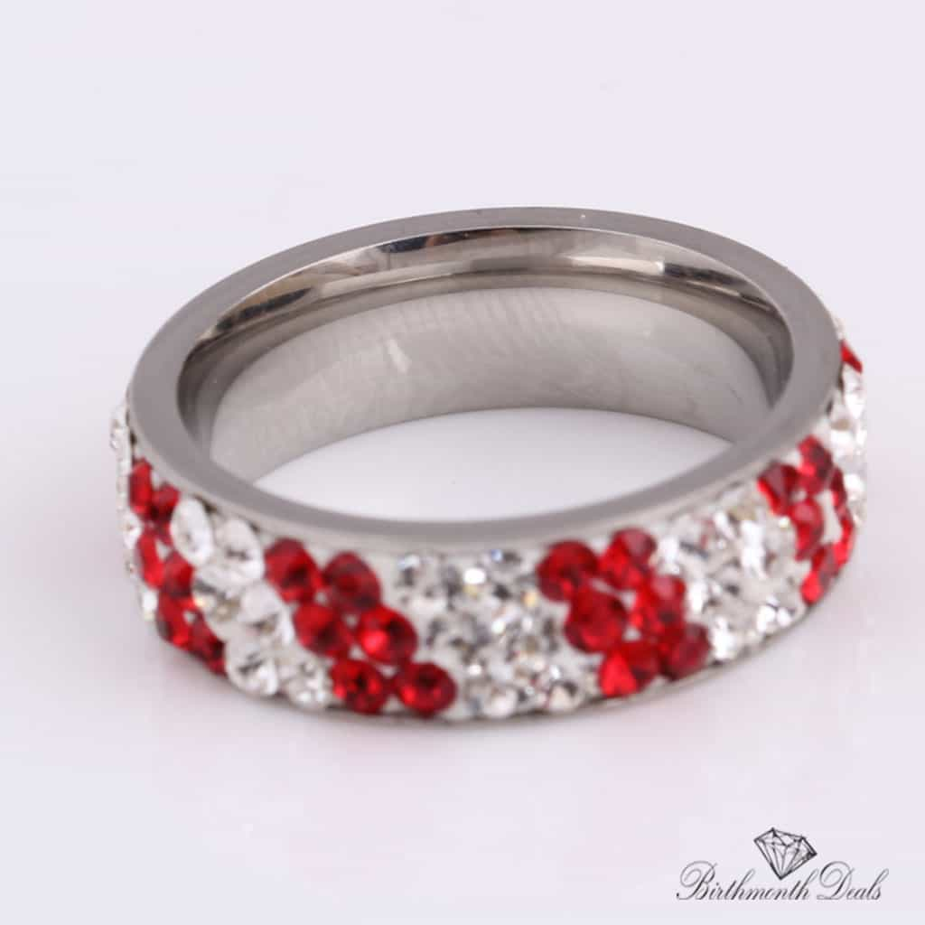 July Ruby Birthstone Ring - Birthmonth Deals