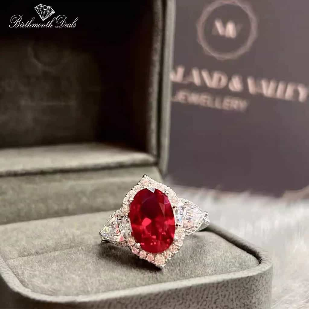 July Ruby Birthstone Ring - Birthmonth Deals