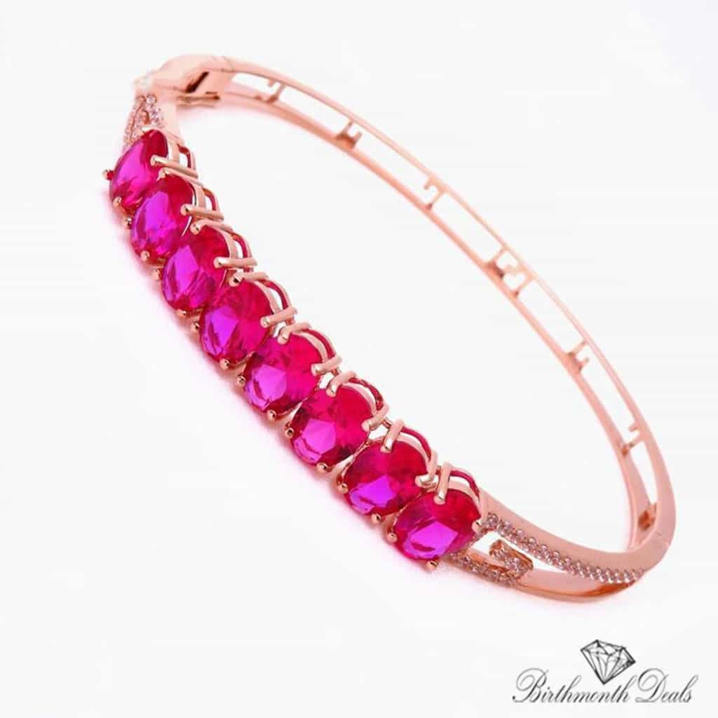 July Ruby Birthstone Bracelet - Birthmonth Deals