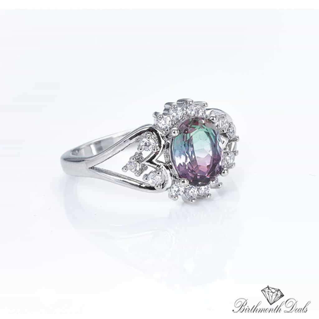 June Alexandrite Birthstone Ring - Birthmonth Deals