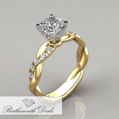 April Diamond Birthstone Ring - Birthmonth Deals