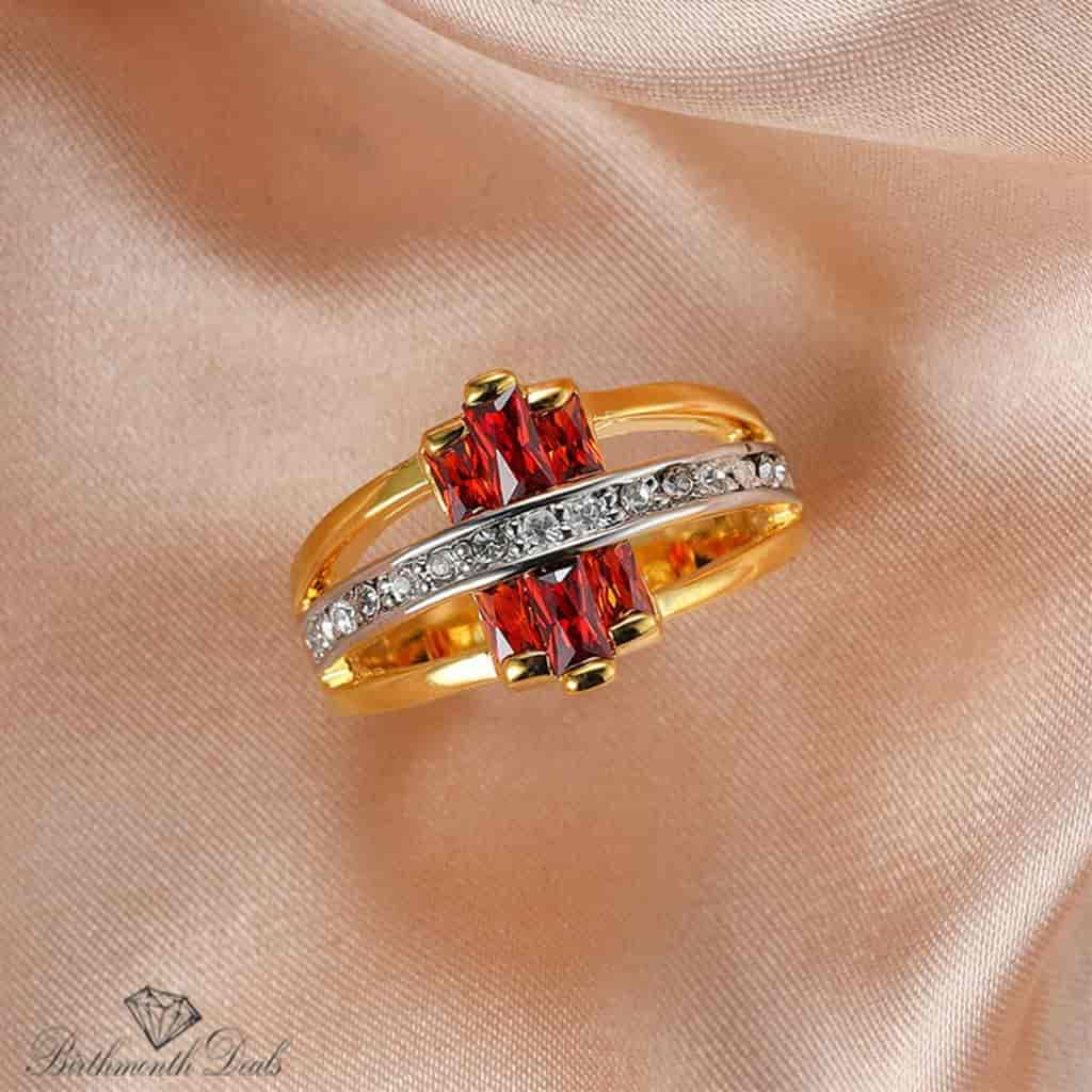 July Ruby Birthstone Ring - Birthmonth Deals