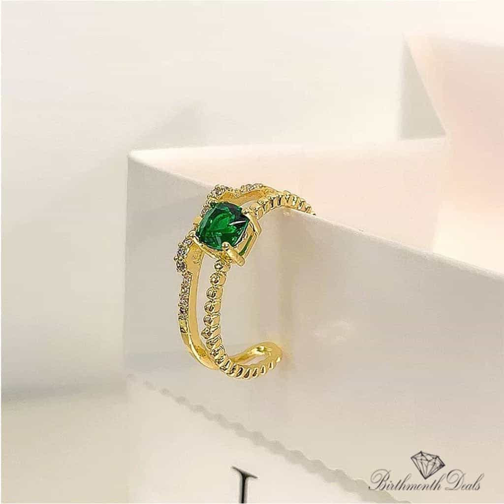 May Emerald Birthstone Ring - Birthmonth Deals