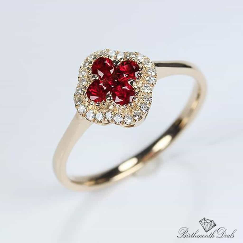 July Ruby Birthstone Ring - Birthmonth Deals