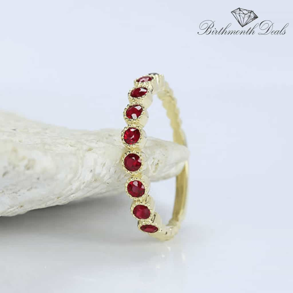 July Ruby Birthstone Ring - Birthmonth Deals