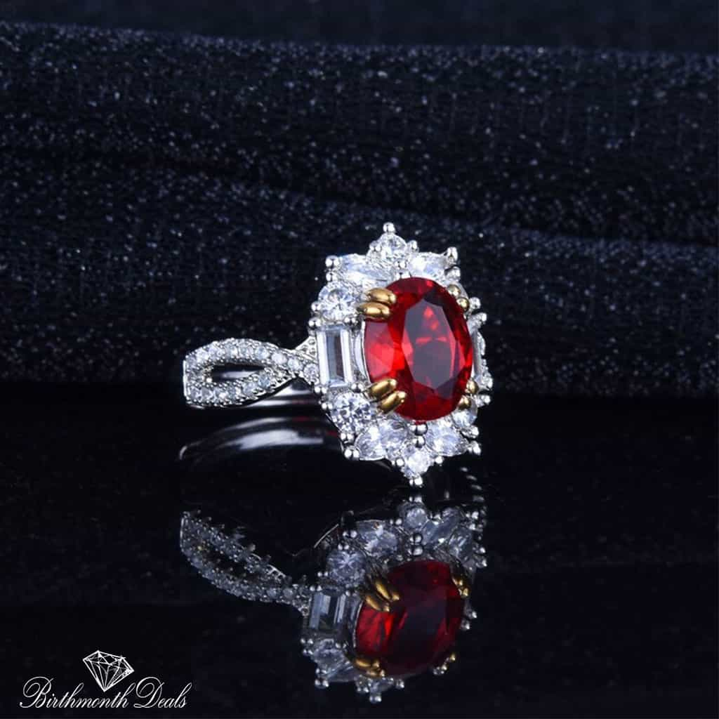 July Ruby Birthstone Ring - Birthmonth Deals