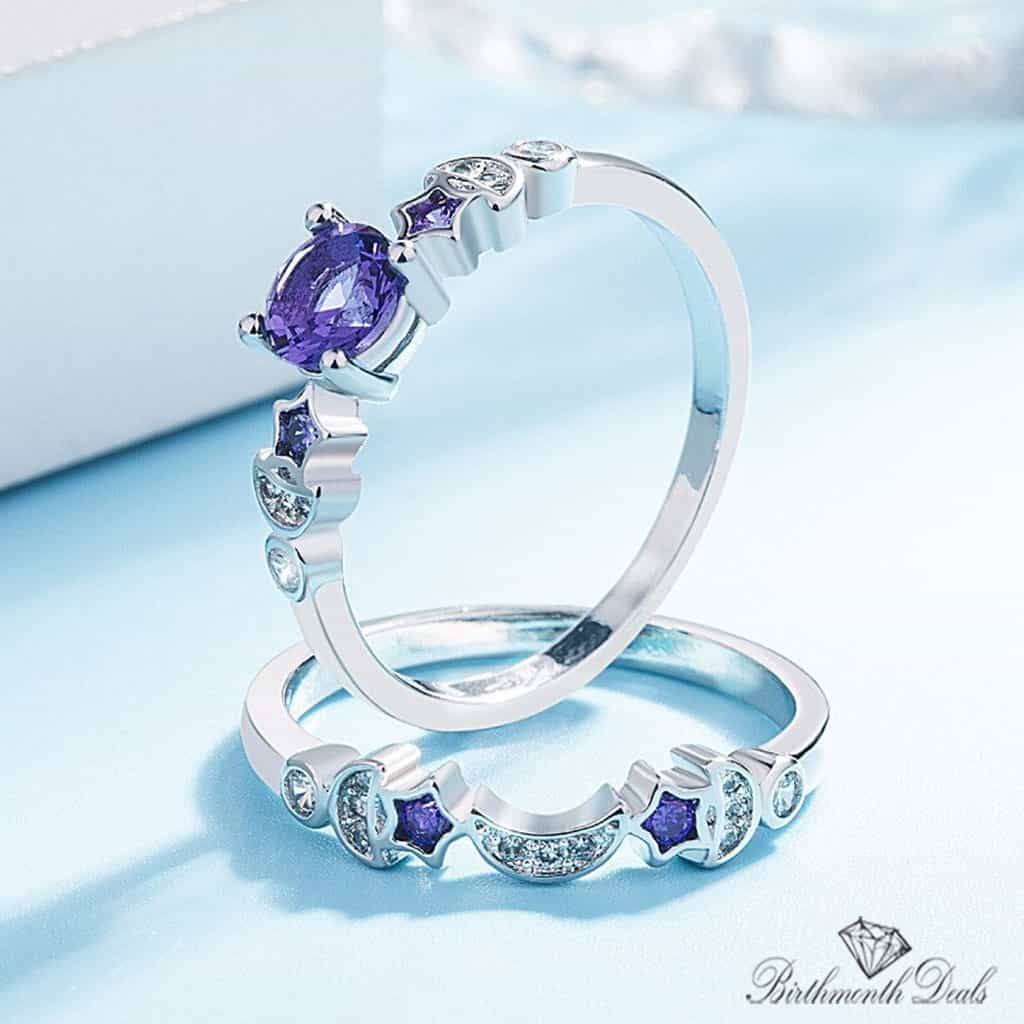 June Alexandrite Birthstone Ring - Birthmonth Deals