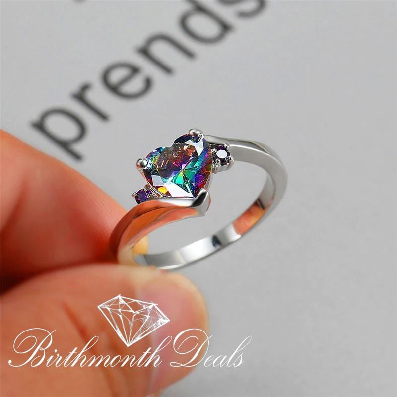 June Alexandrite Birthstone Ring - Birthmonth Deals