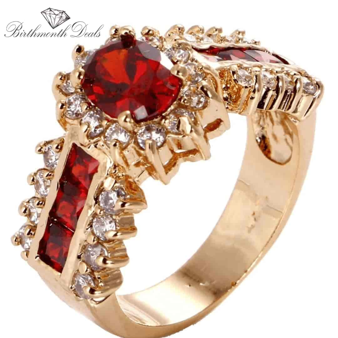 July Ruby Birthstone Ring - Birthmonth Deals