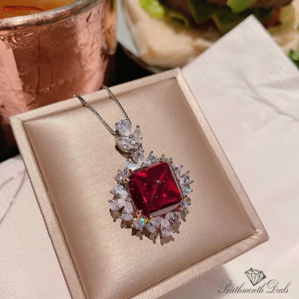 July Ruby Birthstone Jewelry Set - Birthmonth Deals