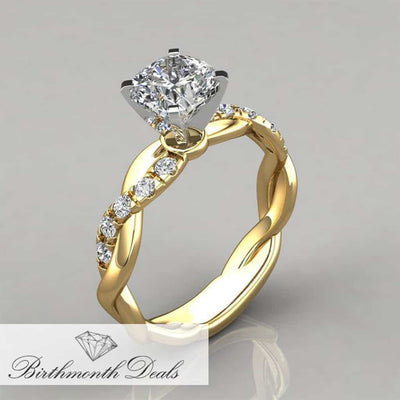April Diamond Birthstone Ring - Birthmonth Deals