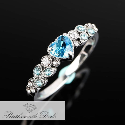 December Zircon Birthstone Ring - Birthmonth Deals