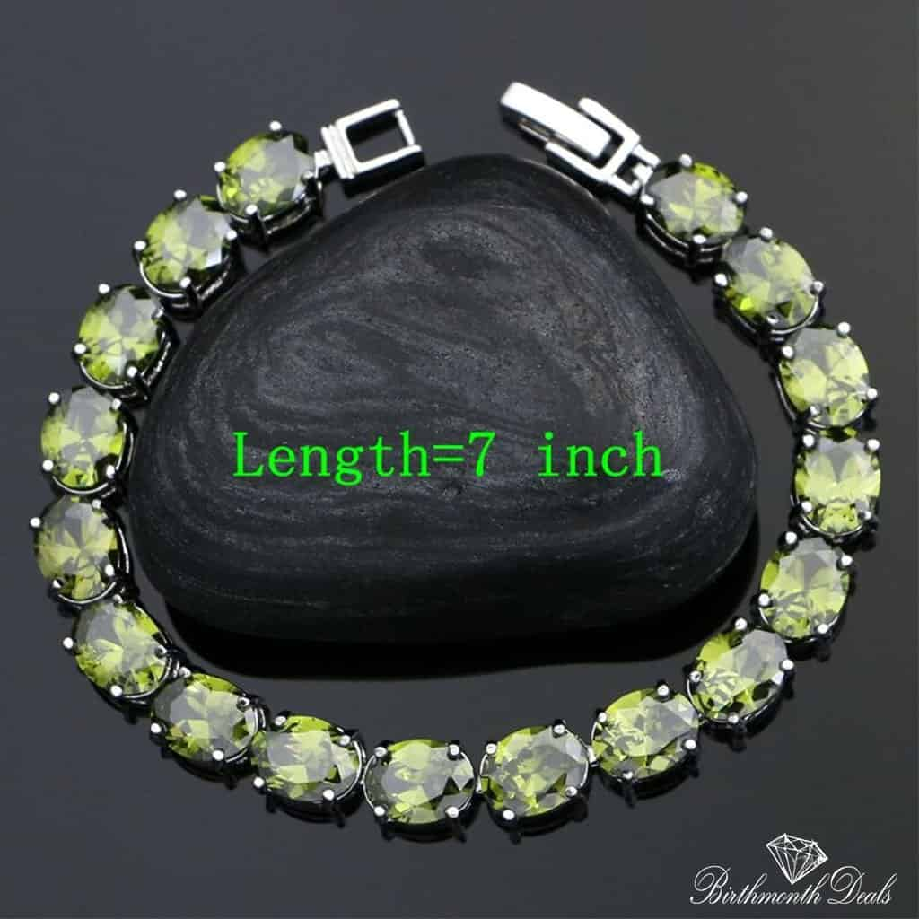 August Peridot Birthstone Jewelry Set - Birthmonth Deals