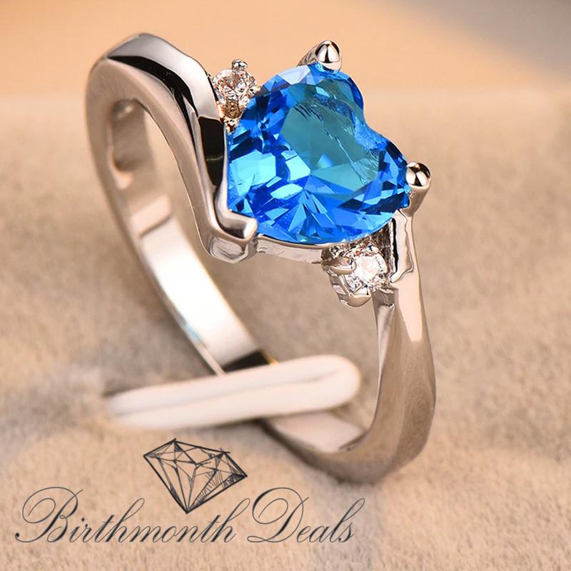 December Zircon Birthstone Ring - Birthmonth Deals