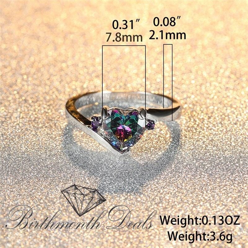 June Alexandrite Birthstone Ring - Birthmonth Deals