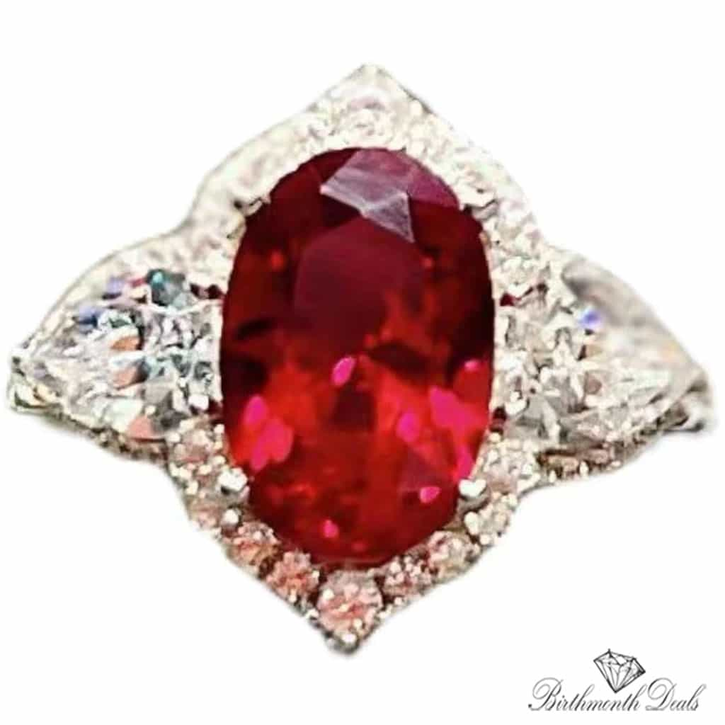 July Ruby Birthstone Ring - Birthmonth Deals