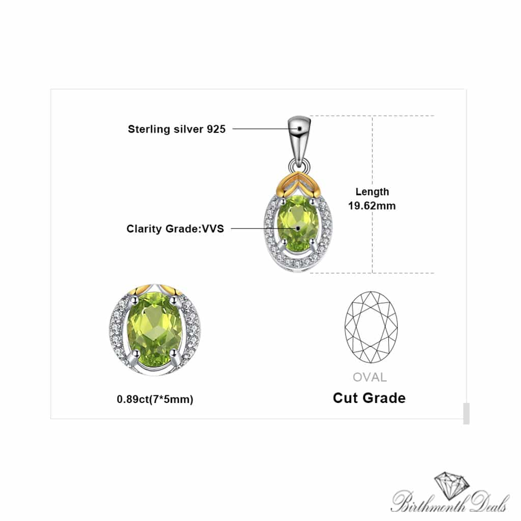 August Peridot Necklace - Birthmonth Deals