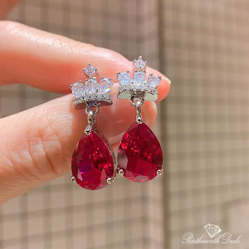 July Ruby Birthstone Jewelry Set - Birthmonth Deals