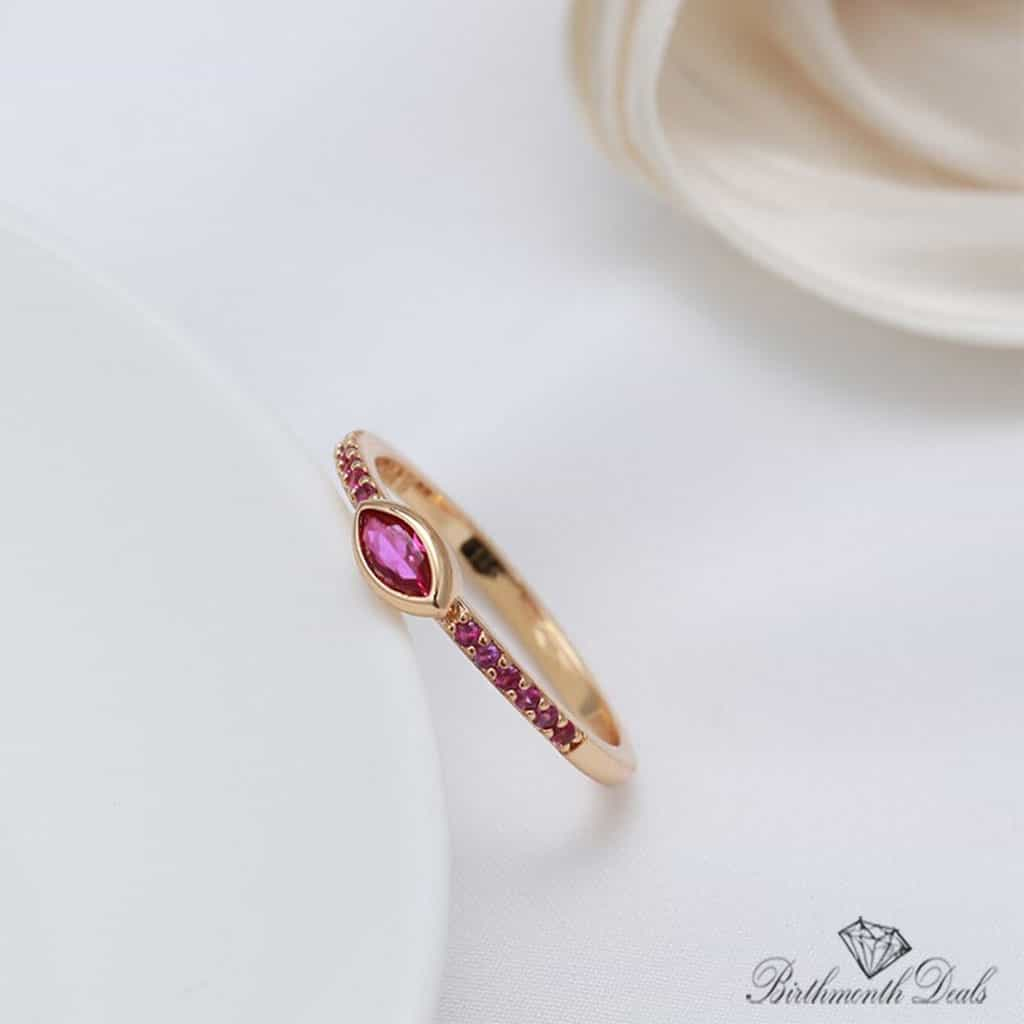 July Ruby Birthstone Ring - Birthmonth Deals