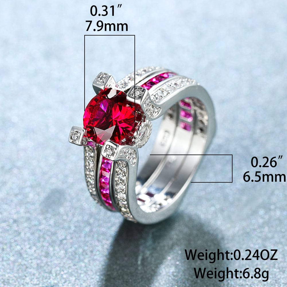 July Ruby Birthstone Ring - Birthmonth Deals