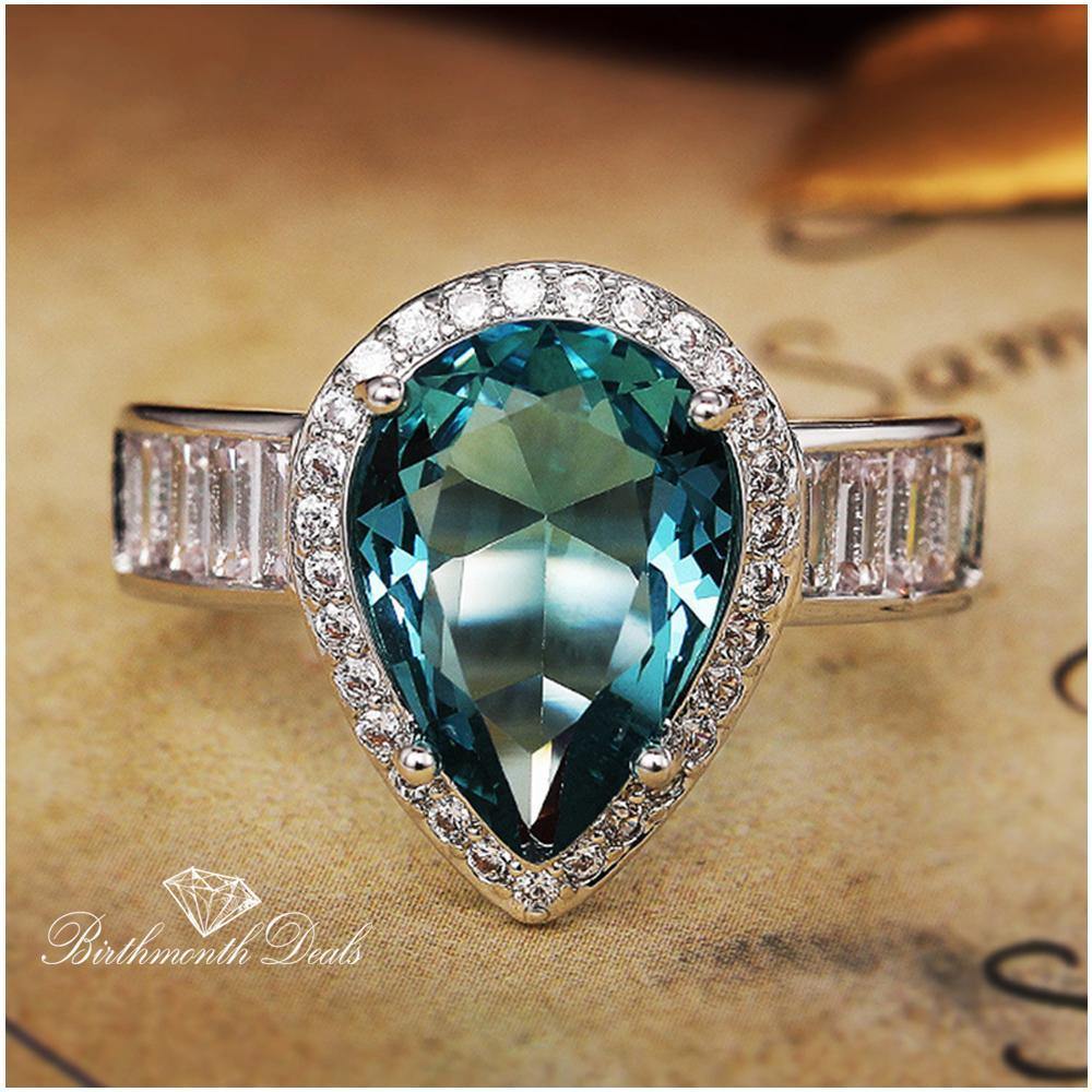 December Zircon Birthstone Ring - Birthmonth Deals