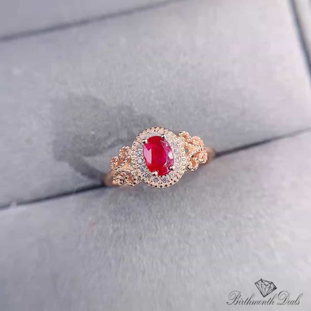 July Ruby Birthstone Ring - Birthmonth Deals