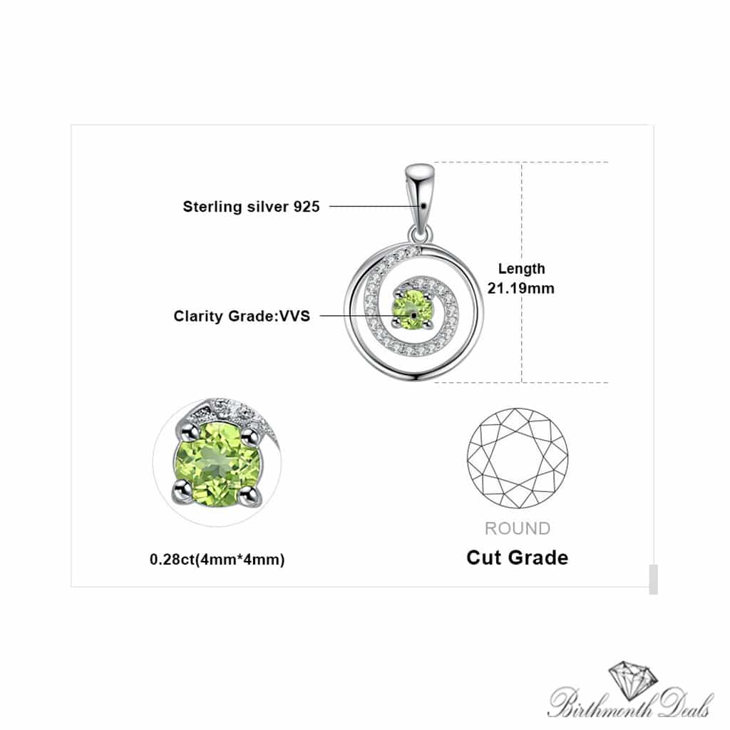 August Peridot Necklace - Birthmonth Deals