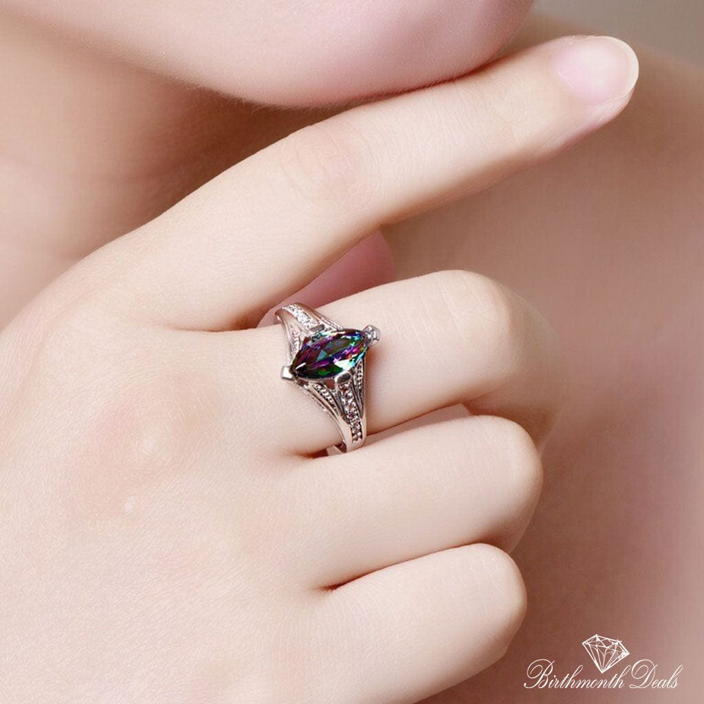 June Alexandrite Birthstone Ring - Birthmonth Deals