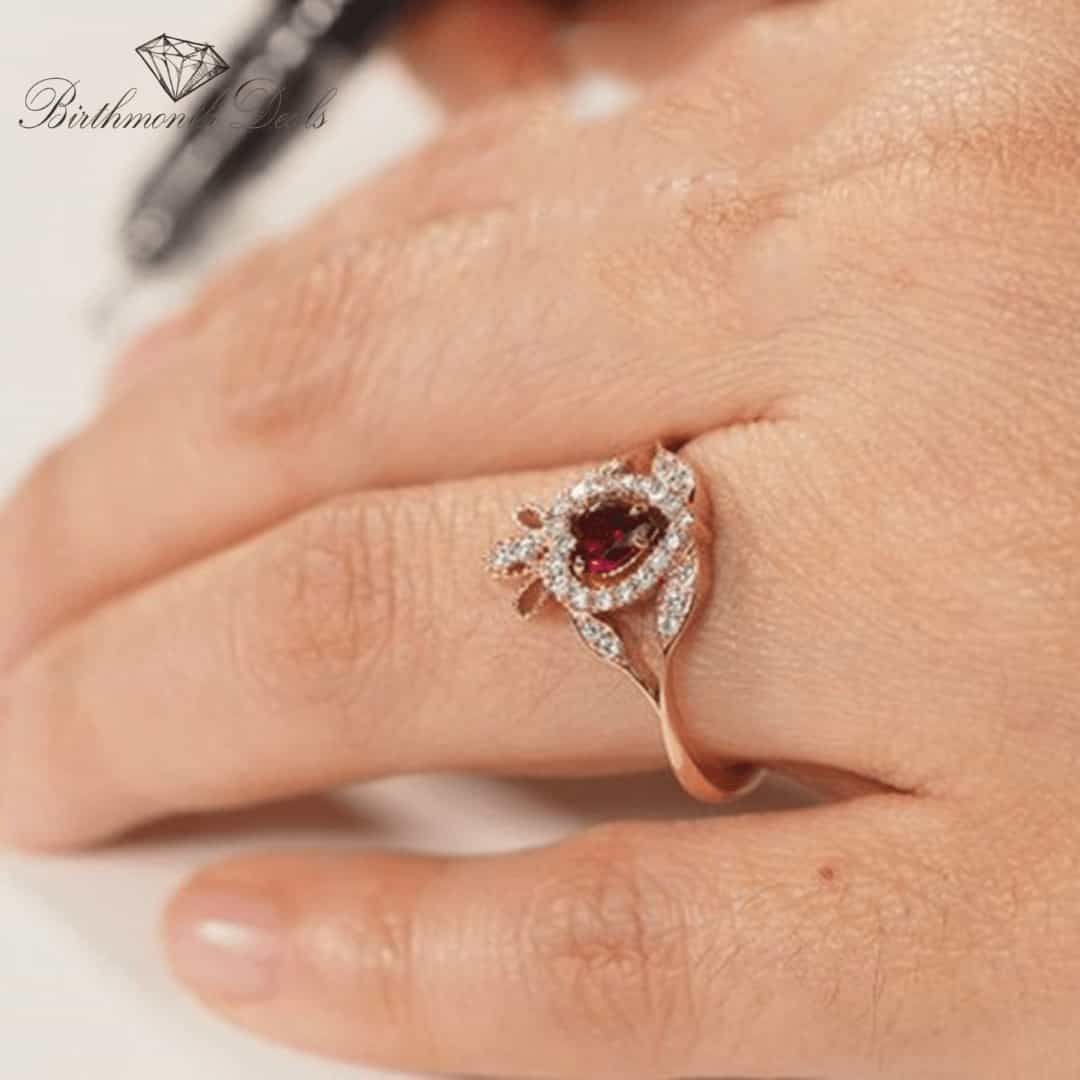 July Ruby Birthstone Ring - Birthmonth Deals