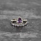 February Amethyst Birthstone Stacking Rings - Birthmonth Deals