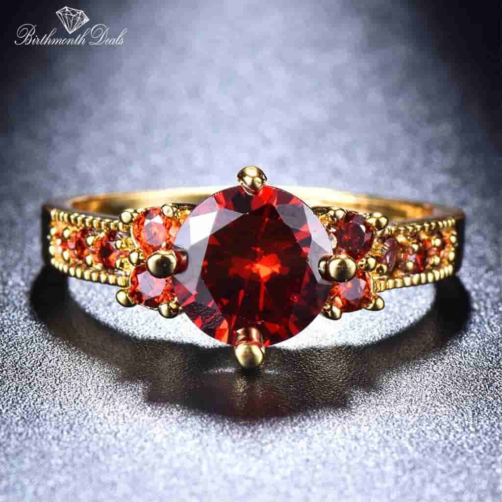 July Ruby Birthstone Ring - Birthmonth Deals