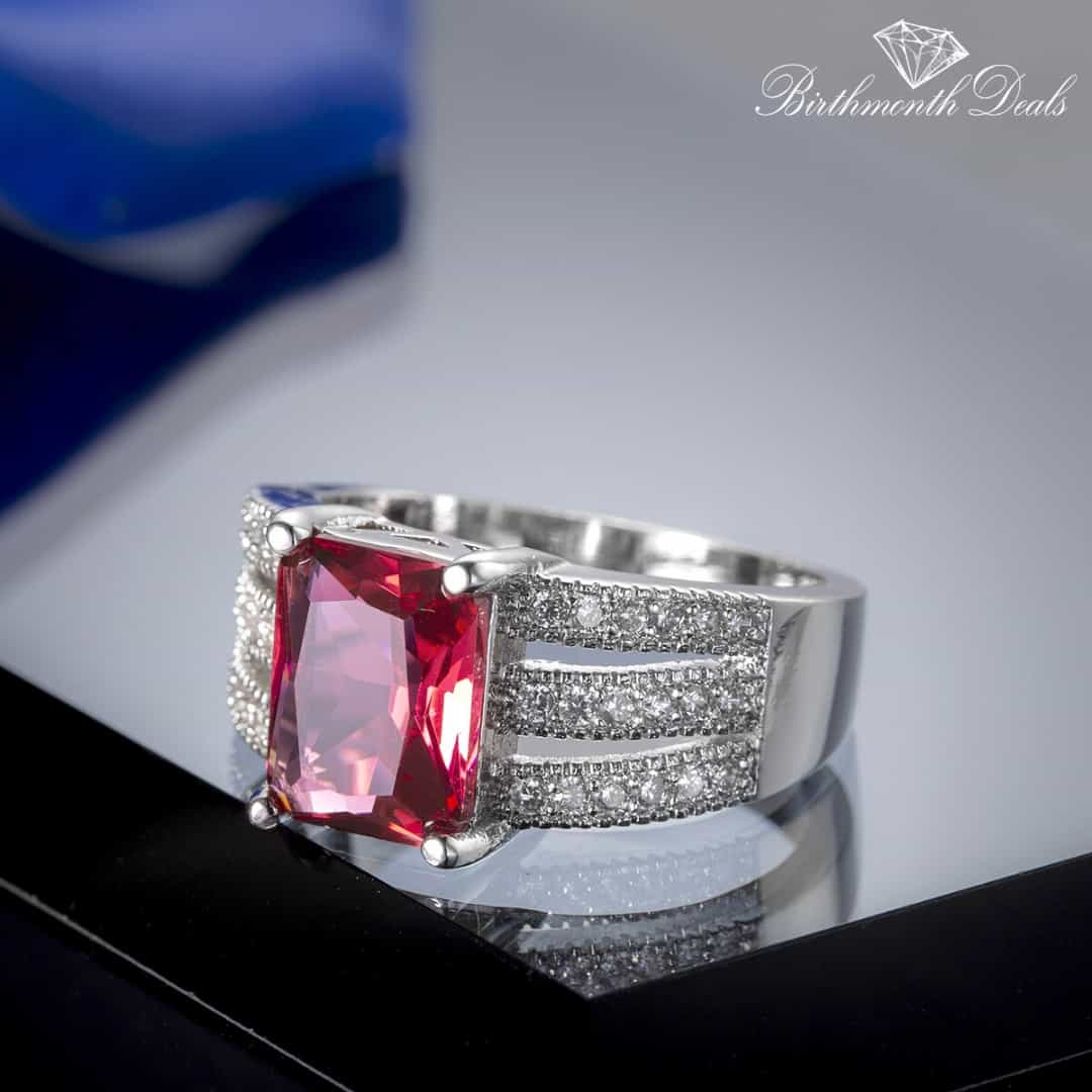 July Ruby Birthstone Ring - Birthmonth Deals