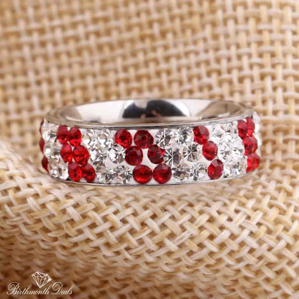 July Ruby Birthstone Ring - Birthmonth Deals