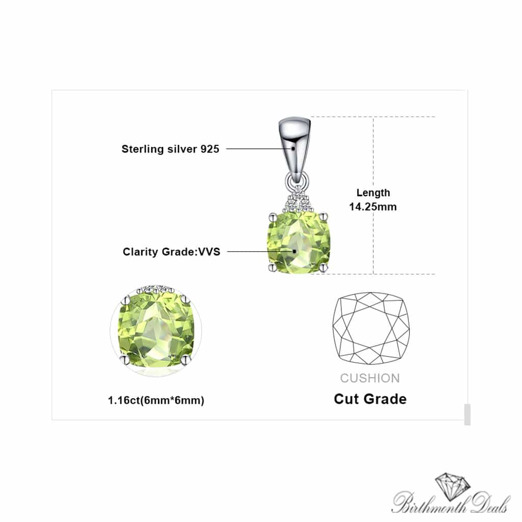 August Peridot Necklace - Birthmonth Deals