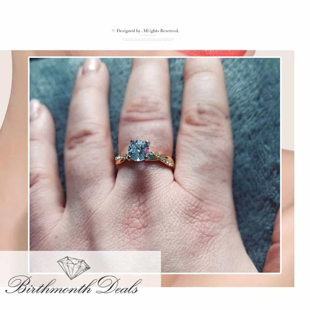 April Diamond Birthstone Ring - Birthmonth Deals