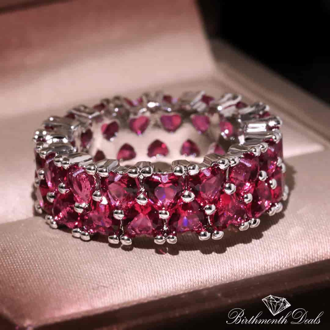 July Ruby Birthstone Ring - Birthmonth Deals