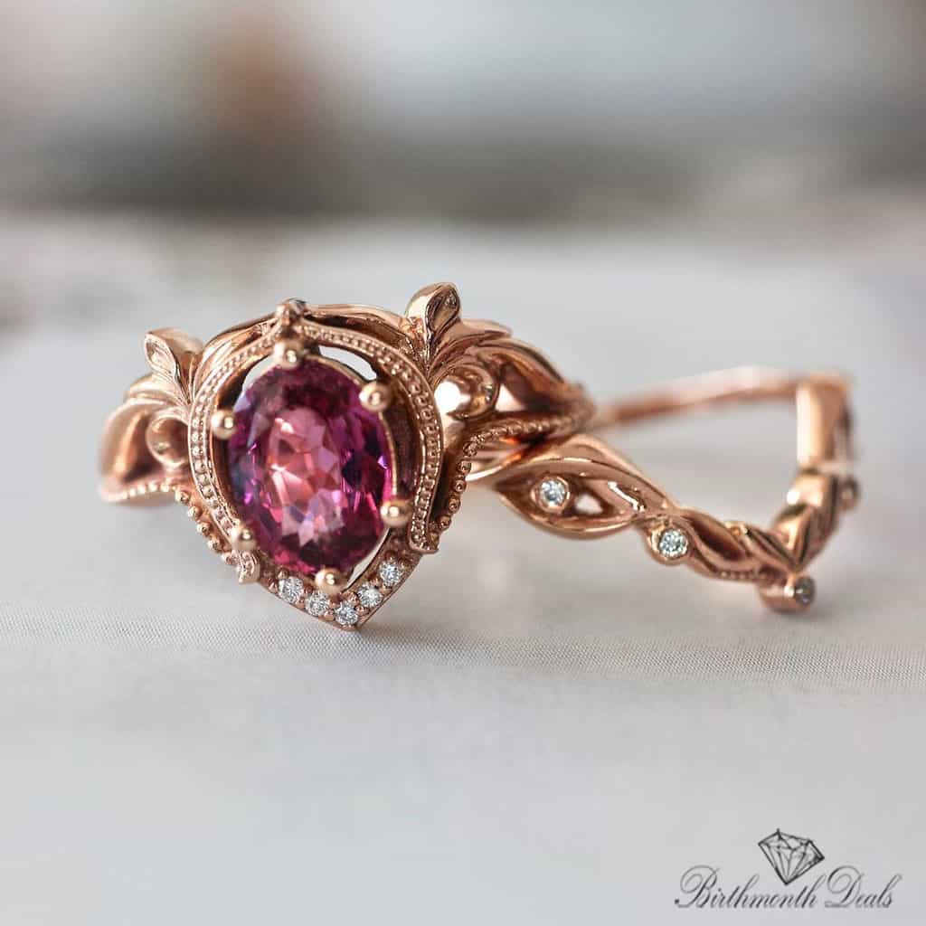 July Ruby Birthstone Stacking Ring - Birthmonth Deals