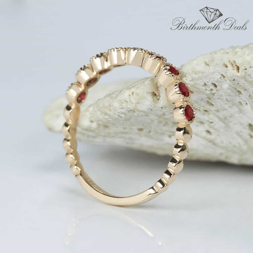 July Ruby Birthstone Ring - Birthmonth Deals