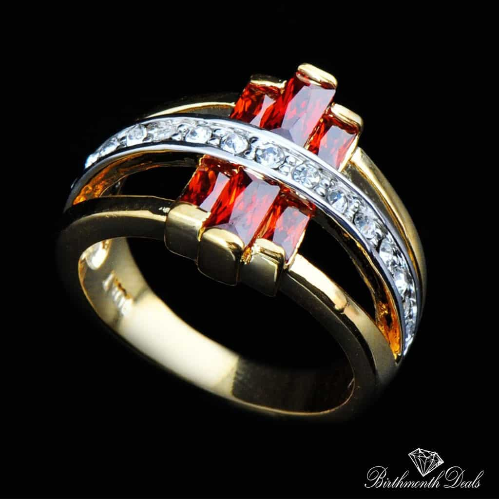 July Ruby Birthstone Ring - Birthmonth Deals